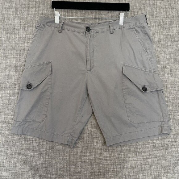 Michael Kors Shorts Mens 36 Gray Flat Front Cargo Utility Pockets Casual - Picture 12 of 12